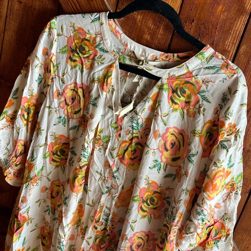 Matilda Jane Floral Dress with Pink and Yellow Hues - Picture 4 of 8